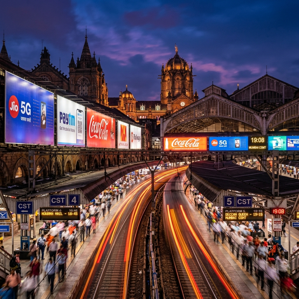 Railway Advertising Station & Train