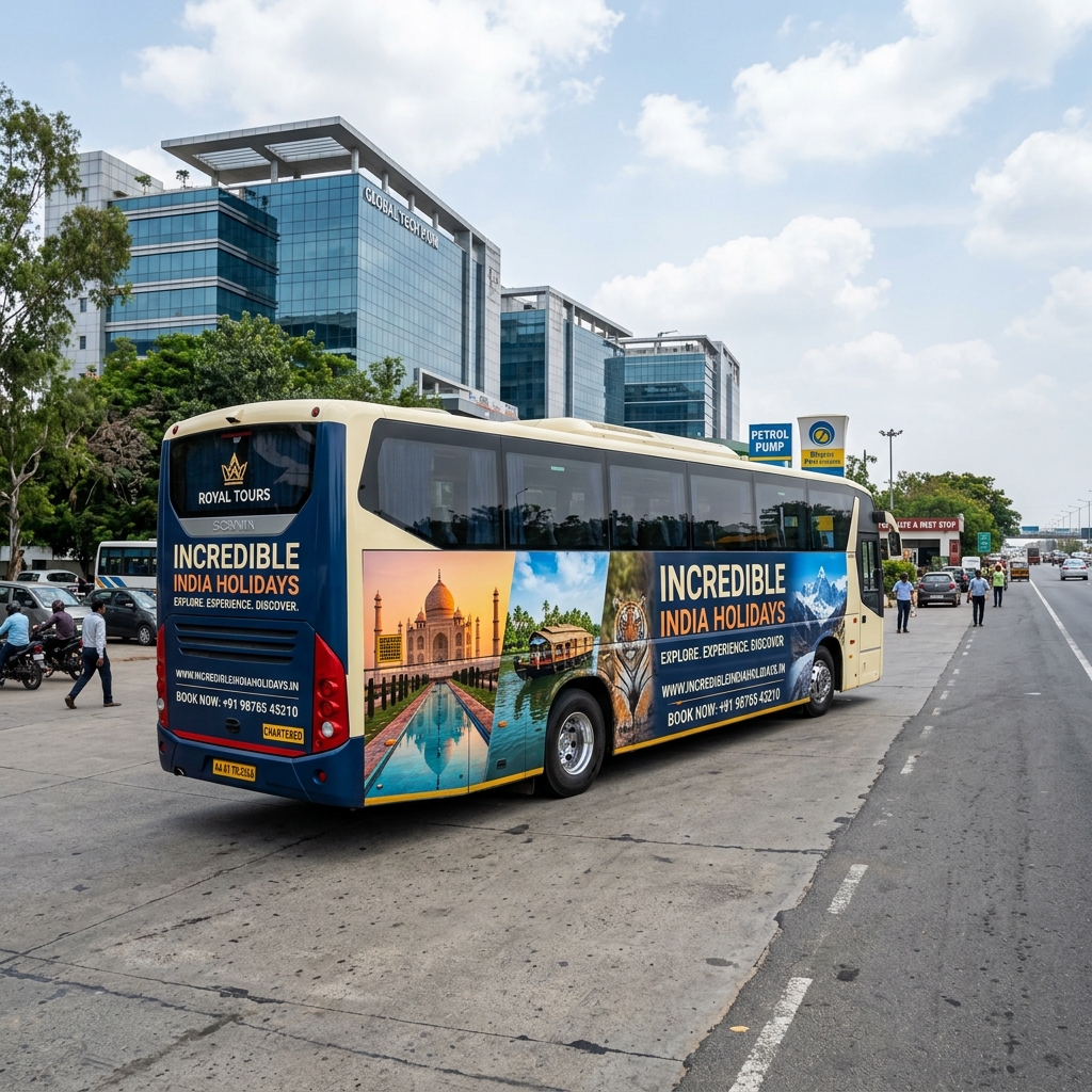 Bus Branding (Chartered) by AKS Publicity