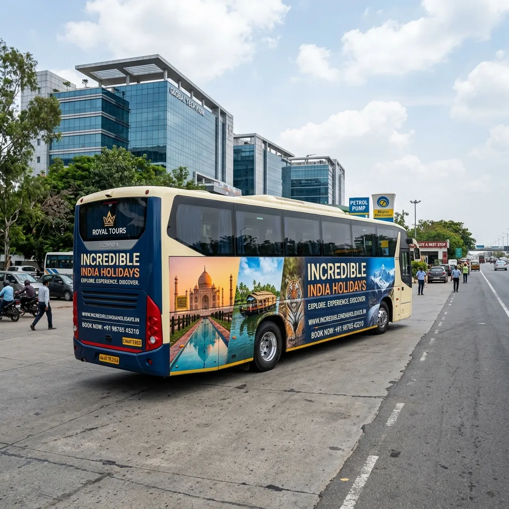 Bus Branding (Chartered) by AKS Publicity