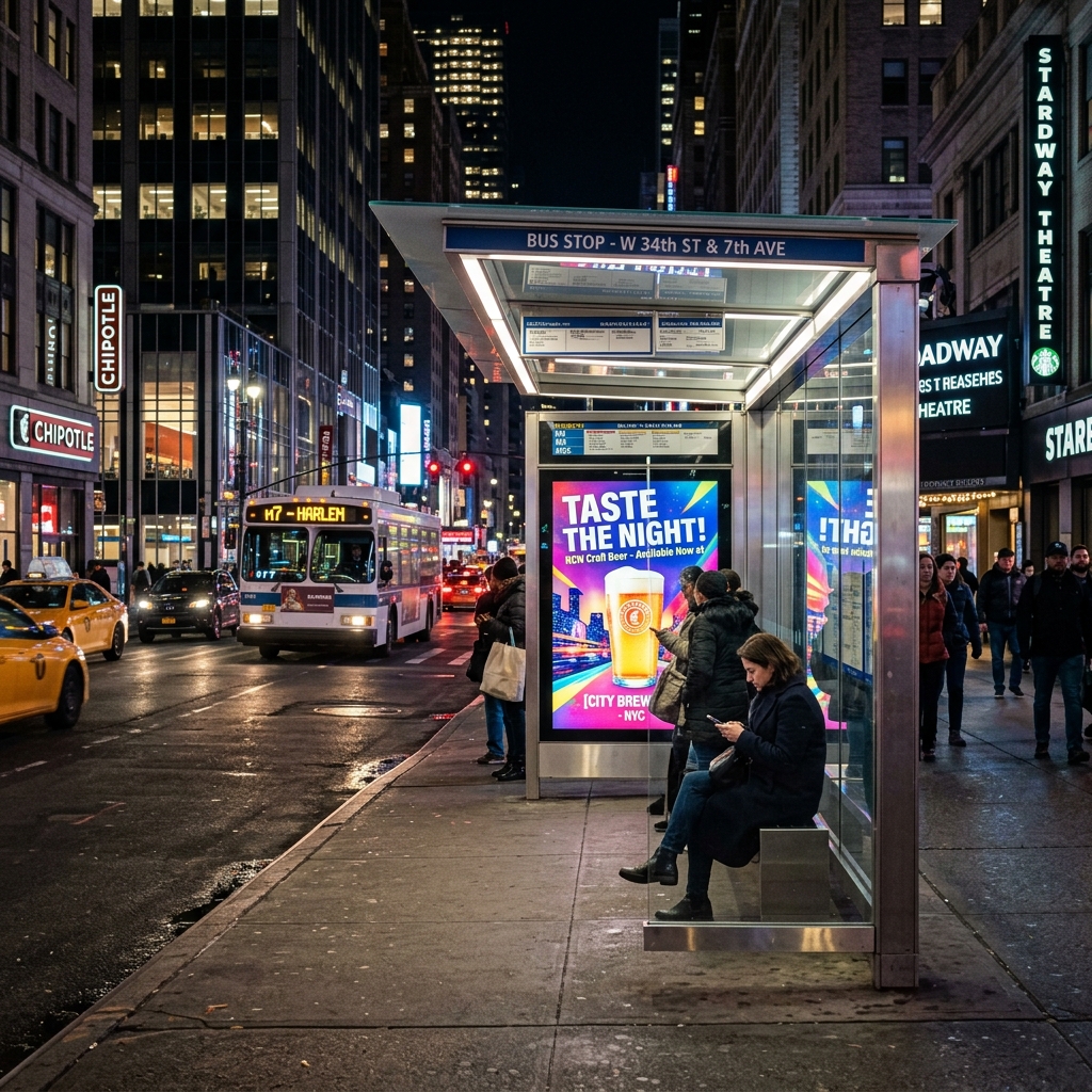 Bus Shelter Ads by AKS Publicity