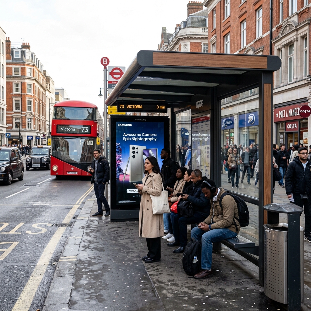 Bus Shelter Ads example 2 by AKS Publicity