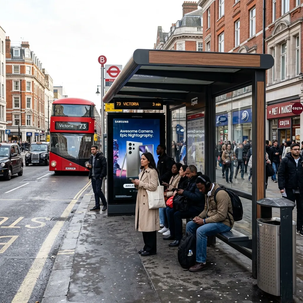 Bus Shelter Ads example 2 by AKS Publicity