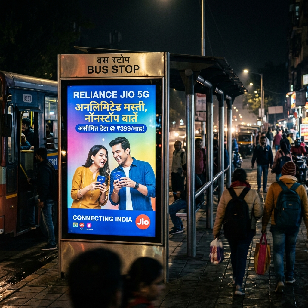 Bus Shelter Ads example 3 by AKS Publicity