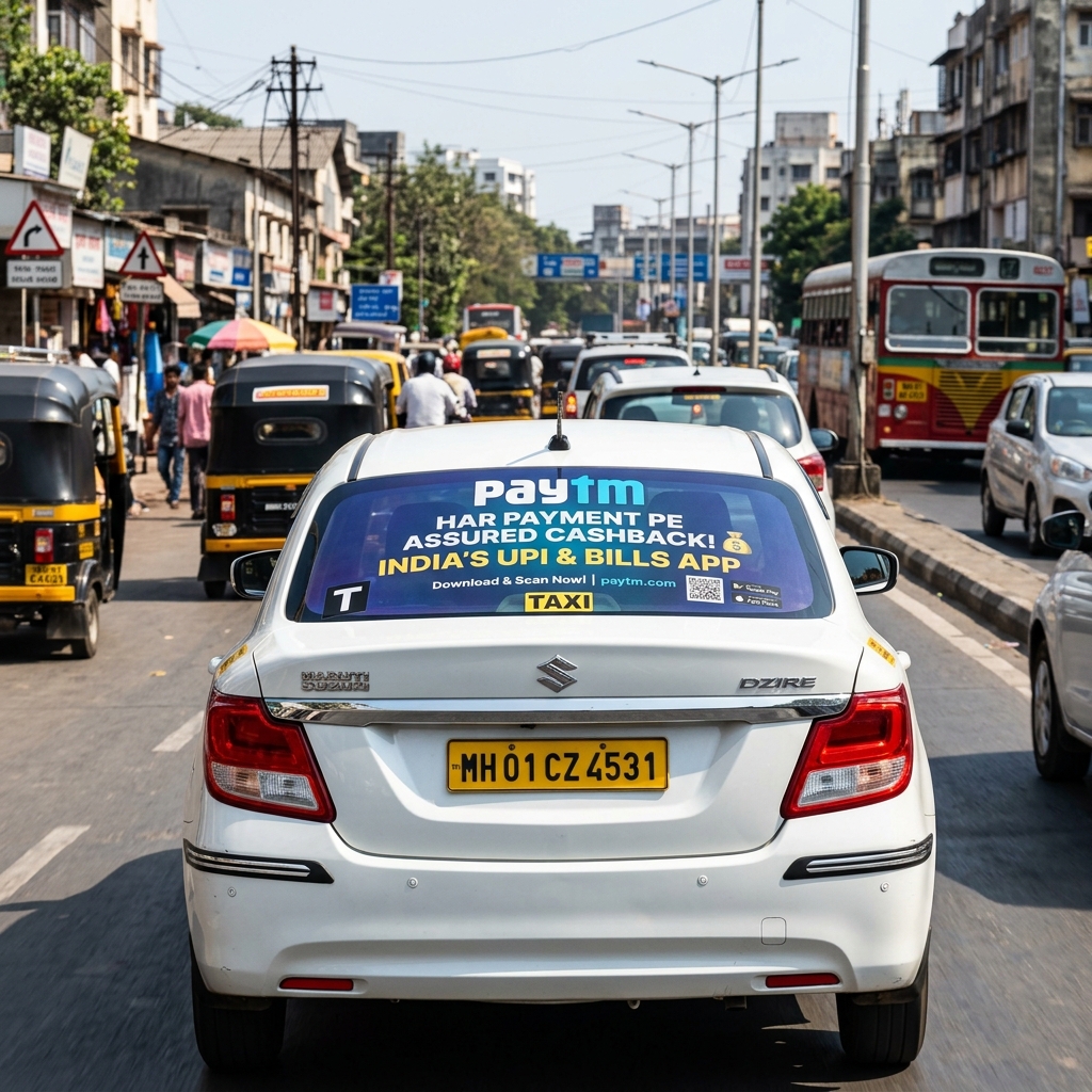 Cab Branding example 2 by AKS Publicity