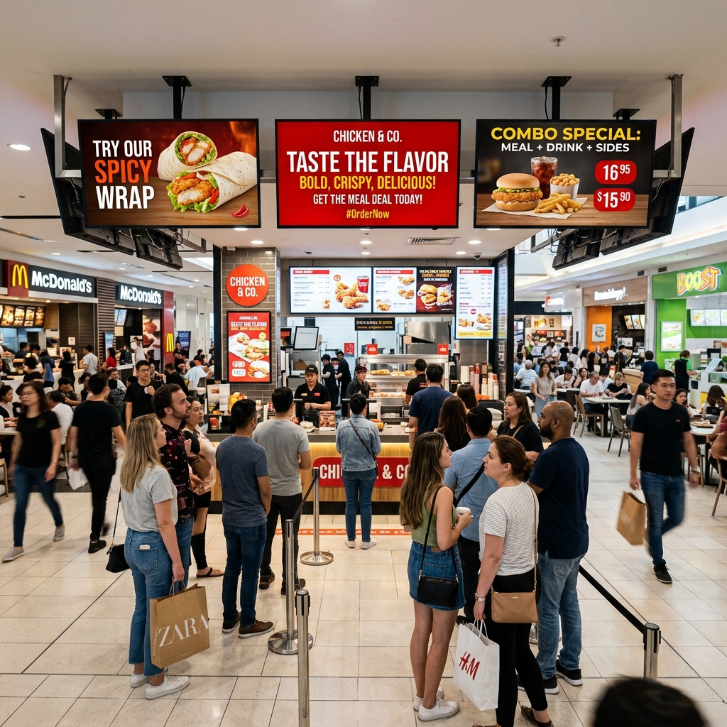 Café / Restaurant Digital Screen example 2 by AKS Publicity