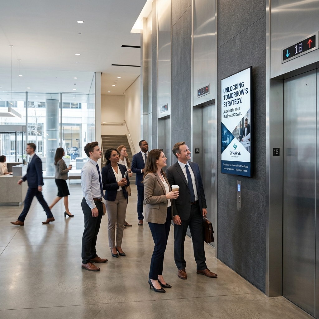 Commercial Office Digital Screen example 2 by AKS Publicity