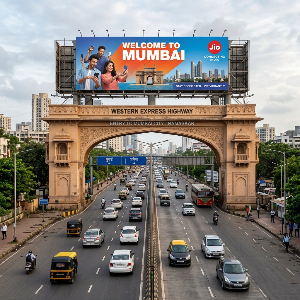Entry & Exit Point Hoarding by AKS Publicity