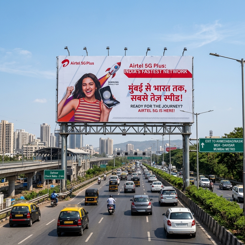 Entry & Exit Point Hoarding example 2 by AKS Publicity