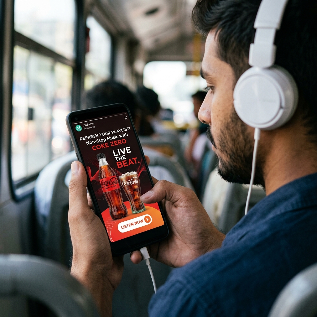 JioSaavn Ads example 2 by AKS Publicity