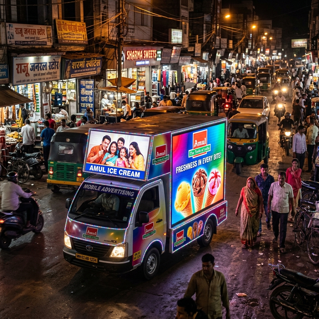 LED Van Advertising example 2 by AKS Publicity
