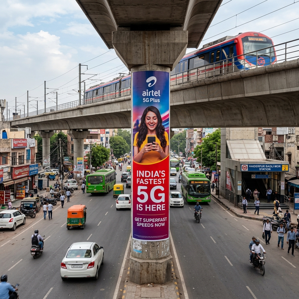 Metro Station Branding example 3 by AKS Publicity