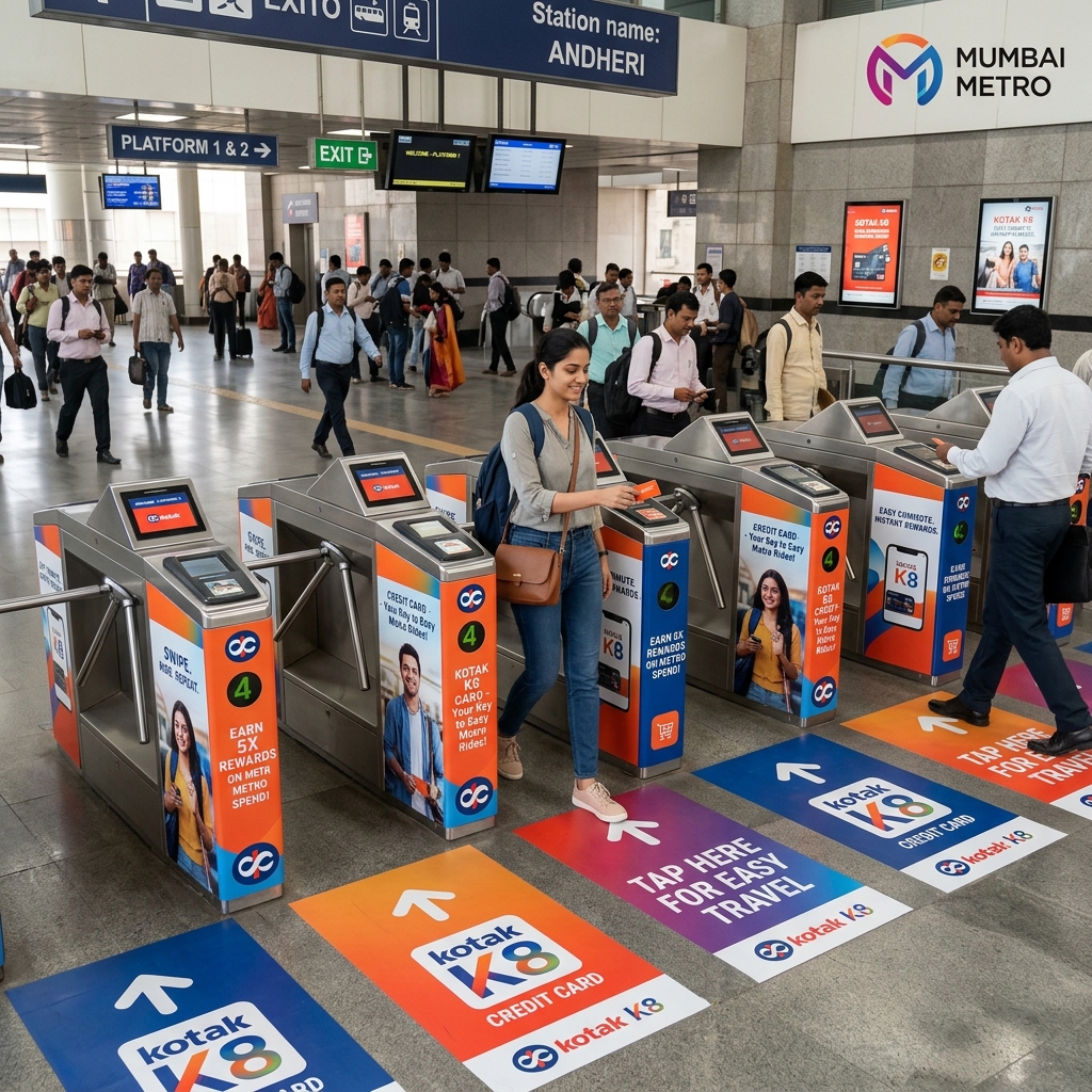Metro Station Branding example 4 by AKS Publicity