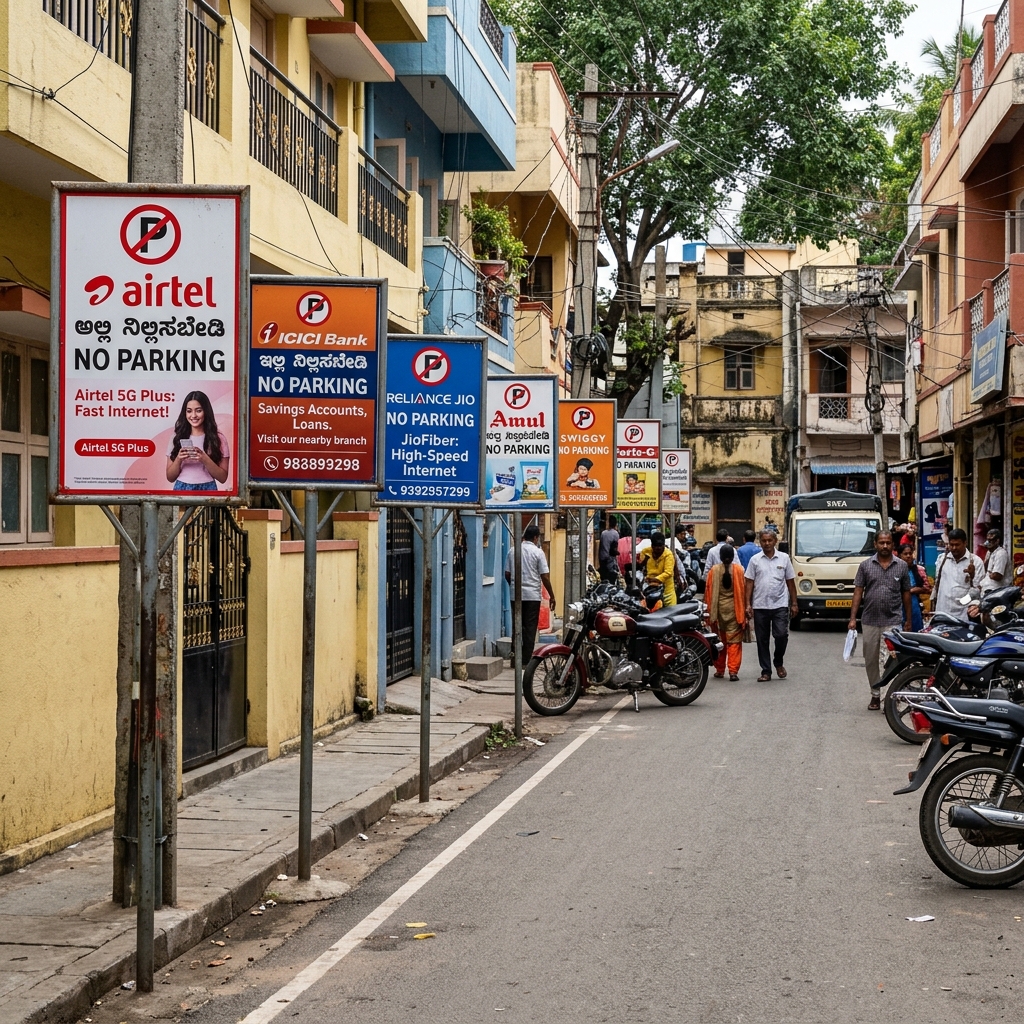 No-Parking Boards example 3 by AKS Publicity
