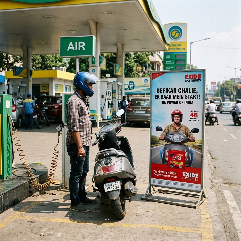 Petrol Pump Hoarding example 3 by AKS Publicity