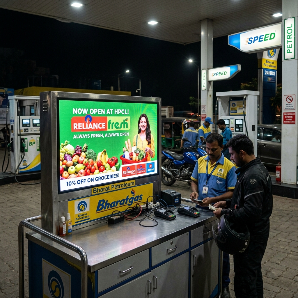 Petrol Pump Hoarding example 4 by AKS Publicity