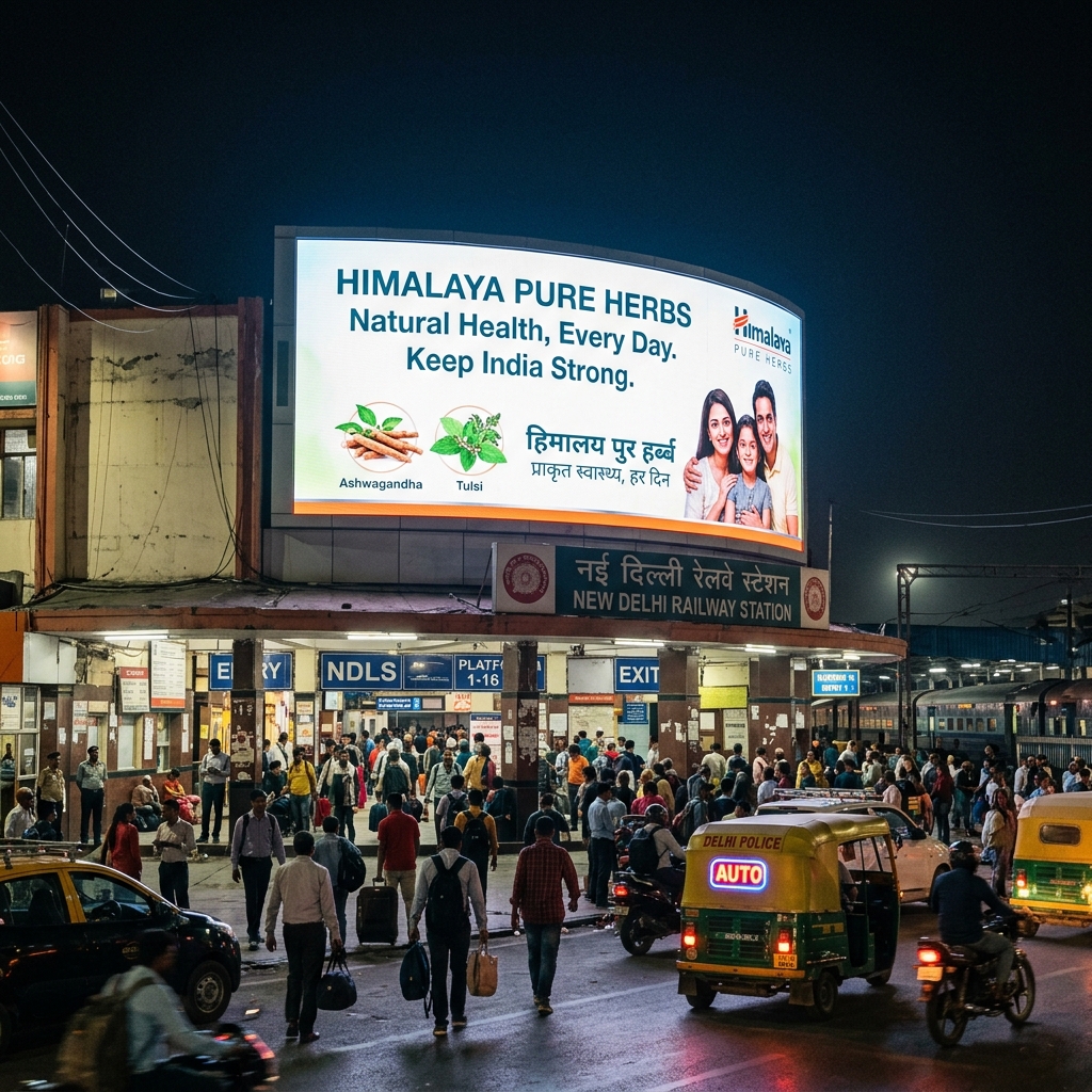 Railway Screen Advertising example 3 by AKS Publicity
