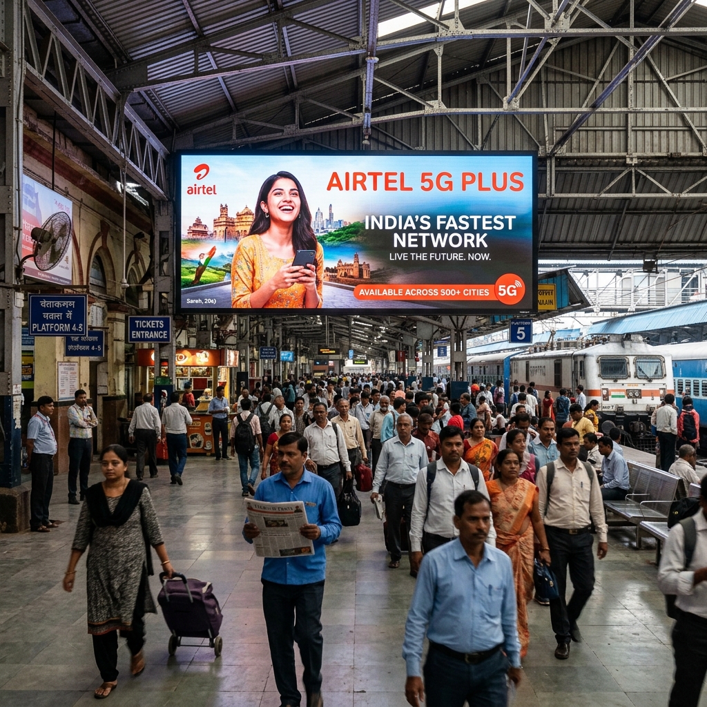 Railway Station Branding by AKS Publicity
