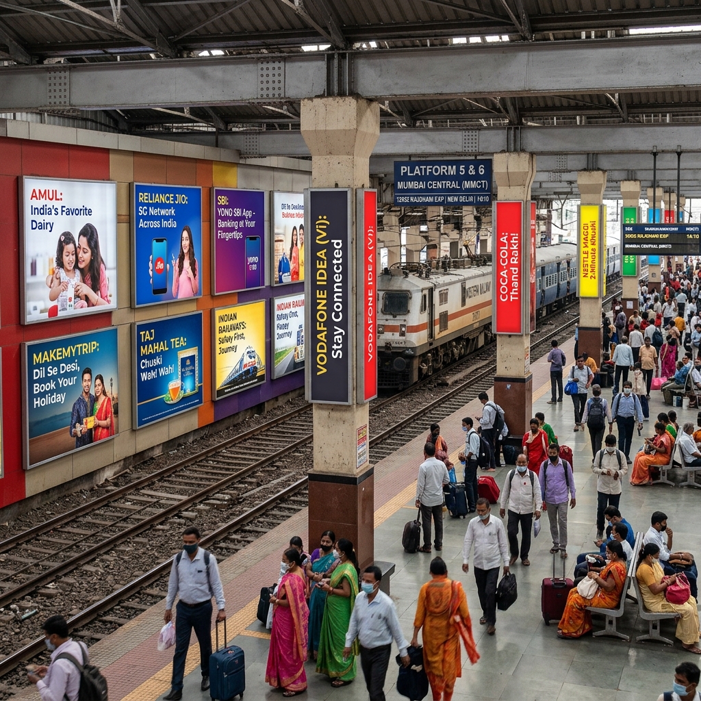 Railway Station Branding example 2 by AKS Publicity