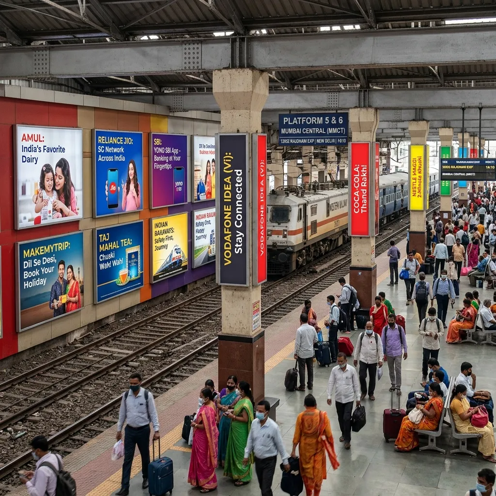 Railway Station Branding example 2 by AKS Publicity