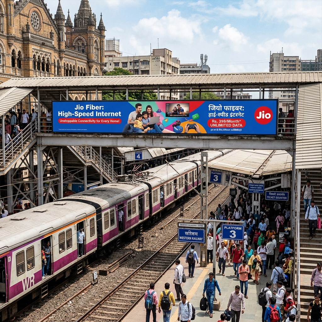 Railway Station Branding example 3 by AKS Publicity