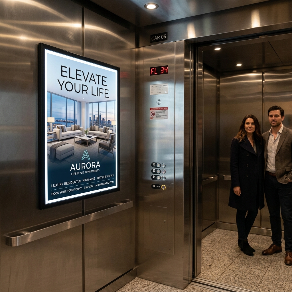 Society Lift Poster by AKS Publicity