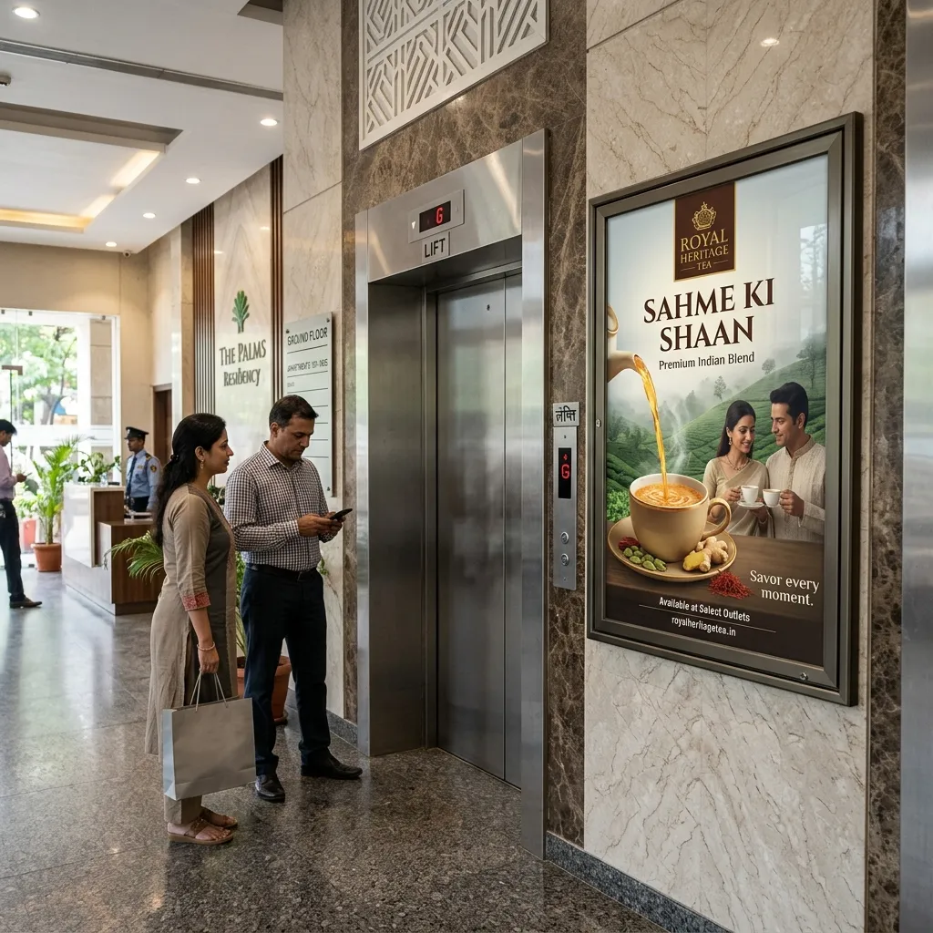 Society Lift Poster example 3 by AKS Publicity