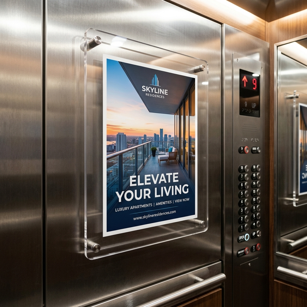 Society Lift Poster example 4 by AKS Publicity